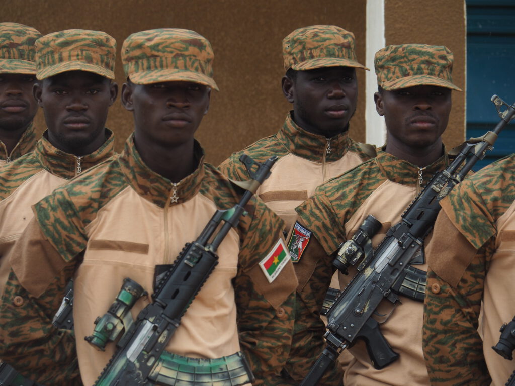 Grupo de soldados adiestrados por el Garsi en Burkina Faso