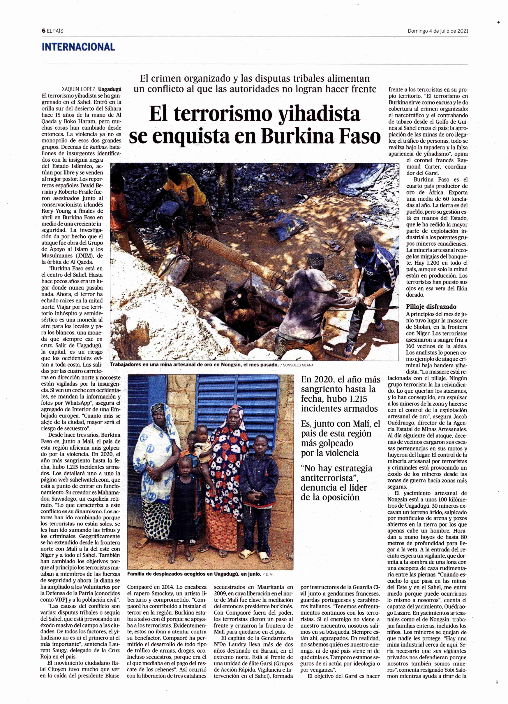 EL PAIS Terrorismo yihadista en Burkina 2