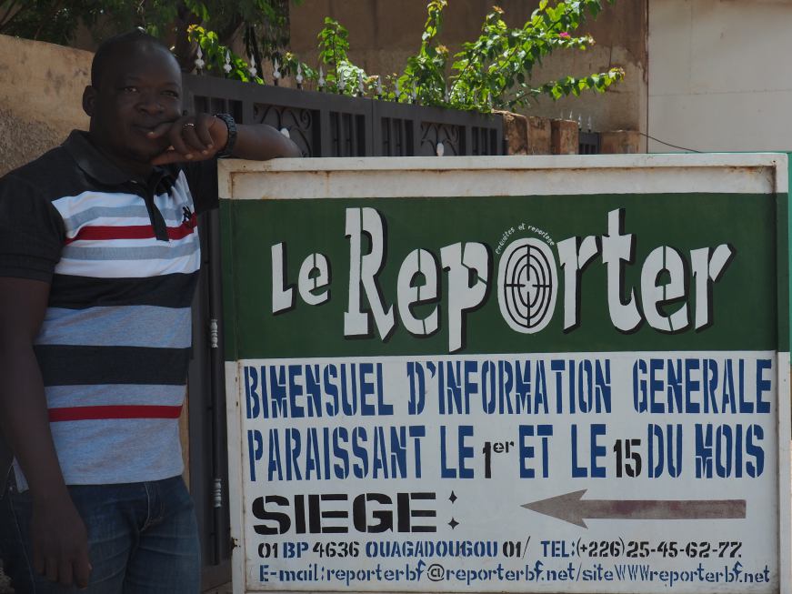 Aimé Nabaloum, redactor jefe de Le Reporter Burkina